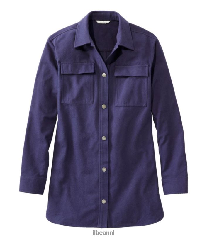 L.L.Bean vrouwen kenmerkend zeemhemd donkerste marine kleding VT0643436 - Image 1