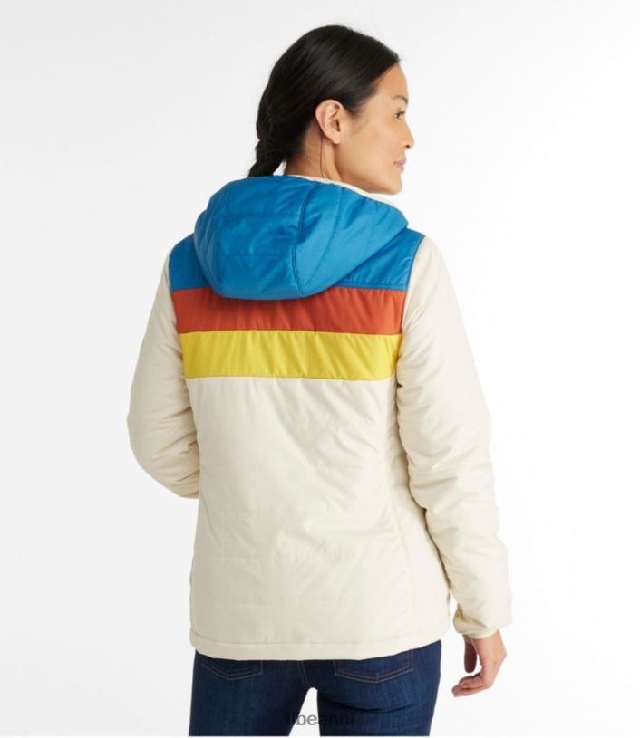 L.L.Bean vrouwen klassiek berg pufferjack met capuchon taupe bruin/grijs berken bovenkleding VT064862 - Image 3