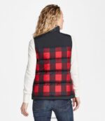 L.L.Bean vrouwen Klassiek bergdonsvest rijke rode buffelplaid bovenkleding VT064931 - Image 3