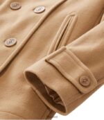 L.L.Bean vrouwen klassieke lamswollen peacoat kameel bovenkleding VT064886 - Image 5
