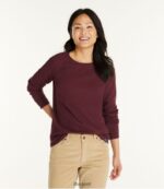 L.L.Bean vrouwen krimpvrij mini-wafel T-shirt natuurlijk kleding VT0646607 - Image 2