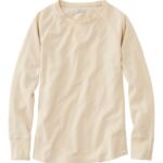 L.L.Bean vrouwen krimpvrij mini-wafel T-shirt natuurlijk kleding VT0646607