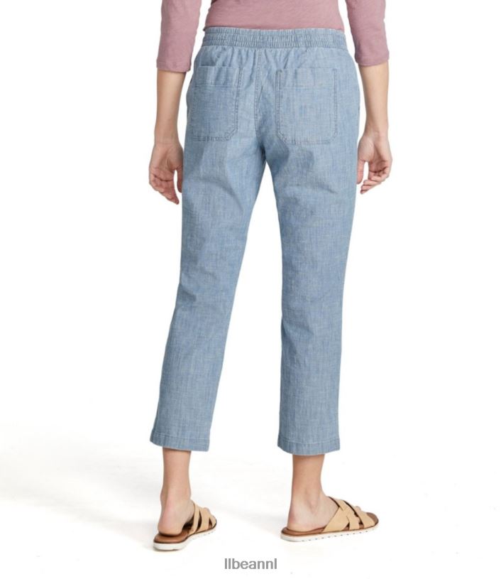 L.L.Bean vrouwen Lakewashed pull-on chino chambray kleding VT064700 - Image 3