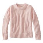 L.L.Bean vrouwen linnen/katoenen trui bleekroze kleding VT0643220