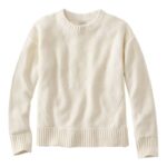 L.L.Bean vrouwen linnen/katoenen trui room kleding VT0646547