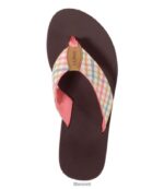 L.L.Bean vrouwen Maine Isle-slippers marineblauwe gingham schoenen VT0643730 - Image 4