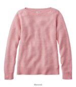 L.L.Bean vrouwen mandgeweven trui rozen wassen kleding VT0646550