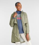 L.L.Bean vrouwen meridiaan regenjas zilver berk bovenkleding VT0646034 - Image 2
