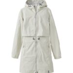 L.L.Bean vrouwen meridiaan regenjas zilver berk bovenkleding VT0646034
