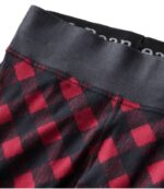 L.L.Bean vrouwen middelzware basislaagbroek donkerrode buffelplaid kleding VT064808 - Image 4