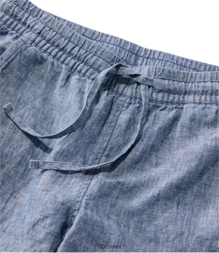 L.L.Bean vrouwen premium linnen luchtige pull-on enkelbroek klassieke marine kleding VT06488 - Image 4