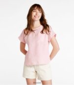 L.L.Bean vrouwen premium wasbaar linnen overhemd iris paars kleding VT064235 - Image 2