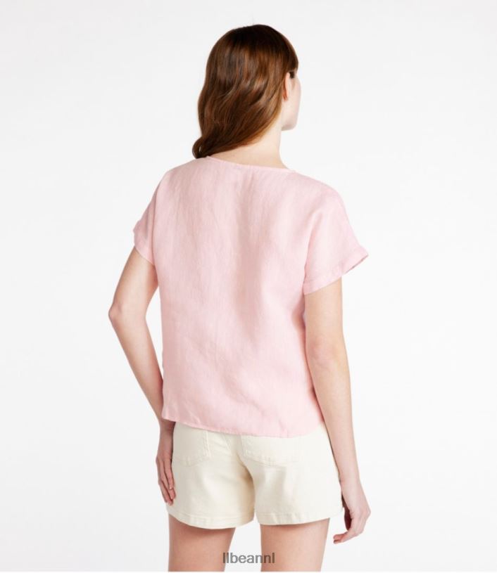 L.L.Bean vrouwen premium wasbaar linnen overhemd iris paars kleding VT064235 - Image 3