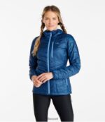 L.L.Bean vrouwen primaloft packaway jack met capuchon zwart bovenkleding VT0646022 - Image 2
