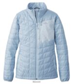 L.L.Bean vrouwen primaloft packaway-jack mistig blauw/licht hemelsblauw bovenkleding VT064829
