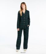 L.L.Bean vrouwen Schotse geruite flanellen pyjama indigo tartan kleding VT064415 - Image 2