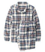 L.L.Bean vrouwen Schotse geruite flanellen pyjama indigo tartan kleding VT064415