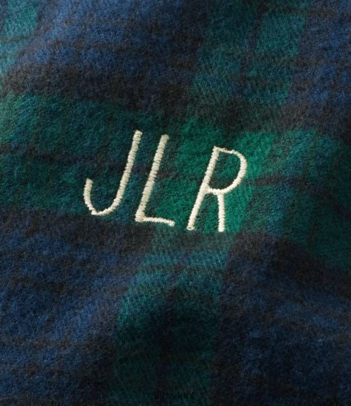 L.L.Bean vrouwen Schotse geruite flanellen pyjama indigo tartan kleding VT064415 - Image 4