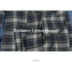L.L.Bean vrouwen Schotse geruite flanellen pyjama indigo tartan kleding VT064415 - Image 7