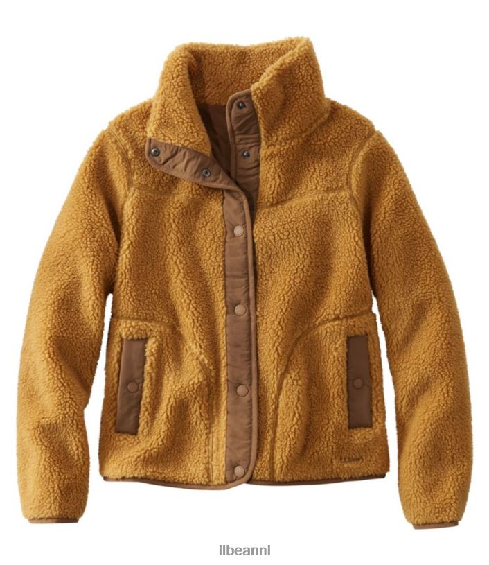 l_l_bean_vrouwen_sherpafleece_jack_antiek_goud_bovenkleding_vt0646658.jpg L.L.Bean vrouwen Sherpafleece jack antiek goud bovenkleding VT0646658 - Image 1