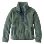 L.L.Bean vrouwen sherpafleece trui zee groen kleding VT0647207