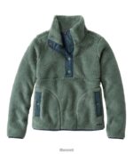 L.L.Bean vrouwen sherpafleece trui zee groen kleding VT0647207