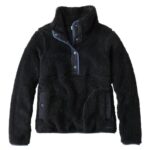 L.L.Bean vrouwen sherpafleece trui zwart kleding VT0646601