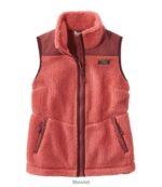 L.L.Bean vrouwen sherpafleece vest mineraal rood bovenkleding VT0647057