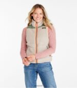 L.L.Bean vrouwen sherpafleece vest speksteen bovenkleding VT064871 - Image 2