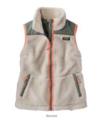 L.L.Bean vrouwen sherpafleece vest speksteen bovenkleding VT064871