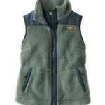 L.L.Bean vrouwen sherpafleece vest zee groen bovenkleding VT0646682