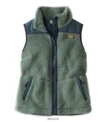 L.L.Bean vrouwen sherpafleece vest zee groen bovenkleding VT0646682