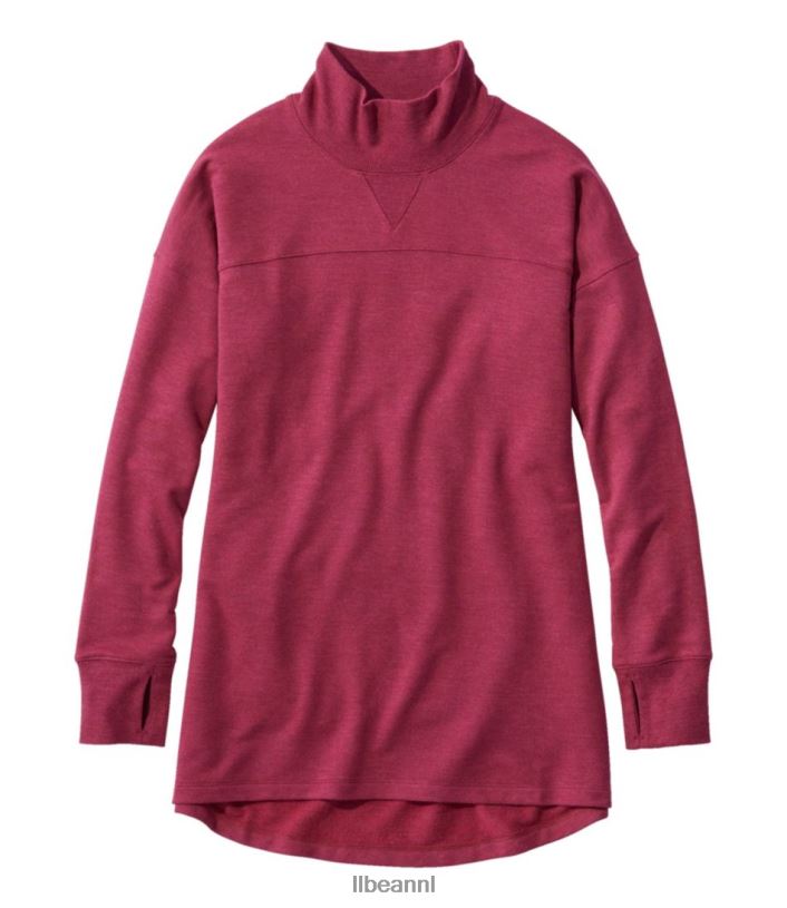 l_l_bean_vrouwen_softflex_mockneck_trui_rode_wijnheide_kleding_vt064523.jpg L.L.Bean vrouwen Softflex mockneck-trui rode wijnheide kleding VT064523 - Image 1