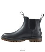 L.L.Bean vrouwen stoere wellie chelsea boots kelp groen/zwart schoenen VT0645185 - Image 2