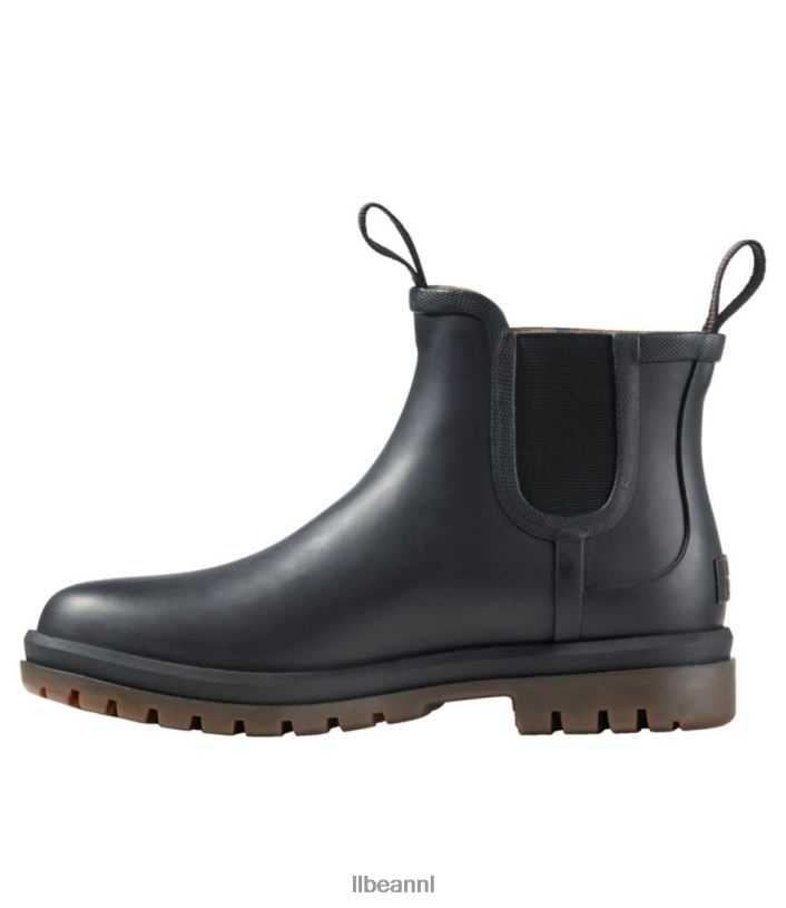 L.L.Bean vrouwen stoere wellie chelsea boots kelp groen/zwart schoenen VT0645185 - Image 2