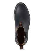 L.L.Bean vrouwen stoere wellie chelsea boots kelp groen/zwart schoenen VT0645185 - Image 4