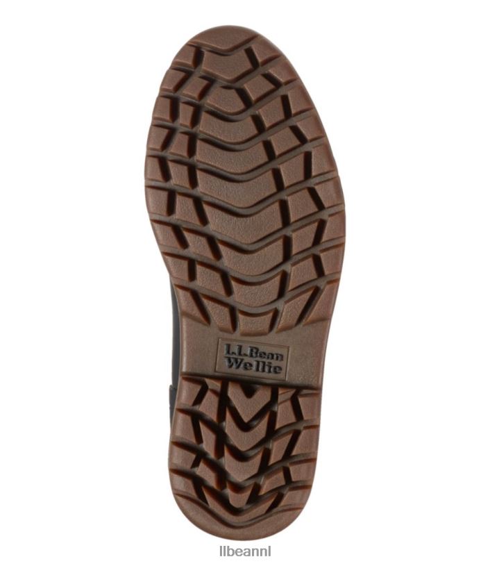 L.L.Bean vrouwen stoere wellie chelsea boots kelp groen/zwart schoenen VT0645185 - Image 5