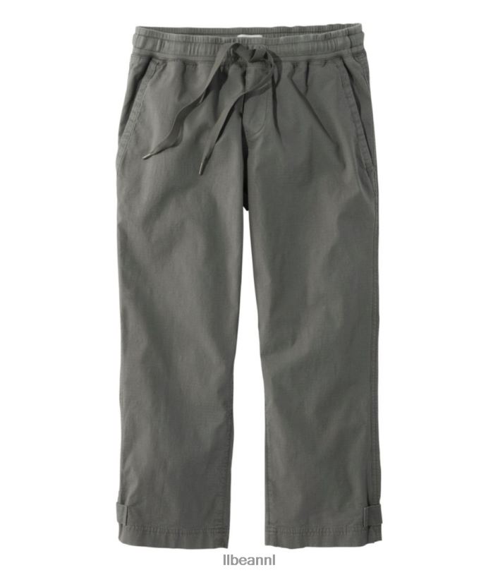 l_l_bean_vrouwen_stretch_ripstop_pull_on_capribroek_donker_taupe_kleding_vt064205.jpg L.L.Bean vrouwen Stretch ripstop pull-on capribroek donker taupe kleding VT064205 - Image 1