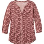 L.L.Bean vrouwen stroomzijde tee blozen geostreep kleding VT0644615