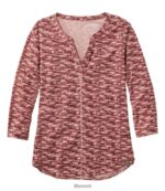 L.L.Bean vrouwen stroomzijde tee blozen geostreep kleding VT0644615