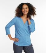 L.L.Bean vrouwen stroomzijde tee citrusgroene camouflage kleding VT0647285 - Image 2