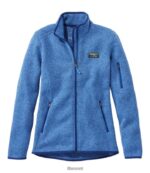 L.L.Bean vrouwen sweaterfleece jack met volledige ritssluiting arctisch blauw bovenkleding VT0643589