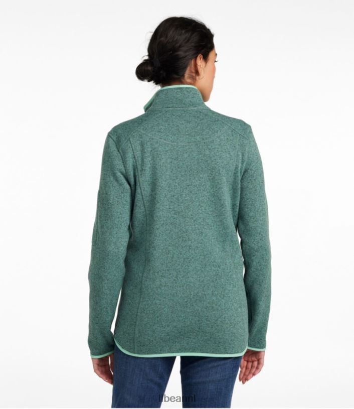 L.L.Bean vrouwen sweaterfleece jack met volledige ritssluiting arctisch blauw bovenkleding VT0643589 - Image 3
