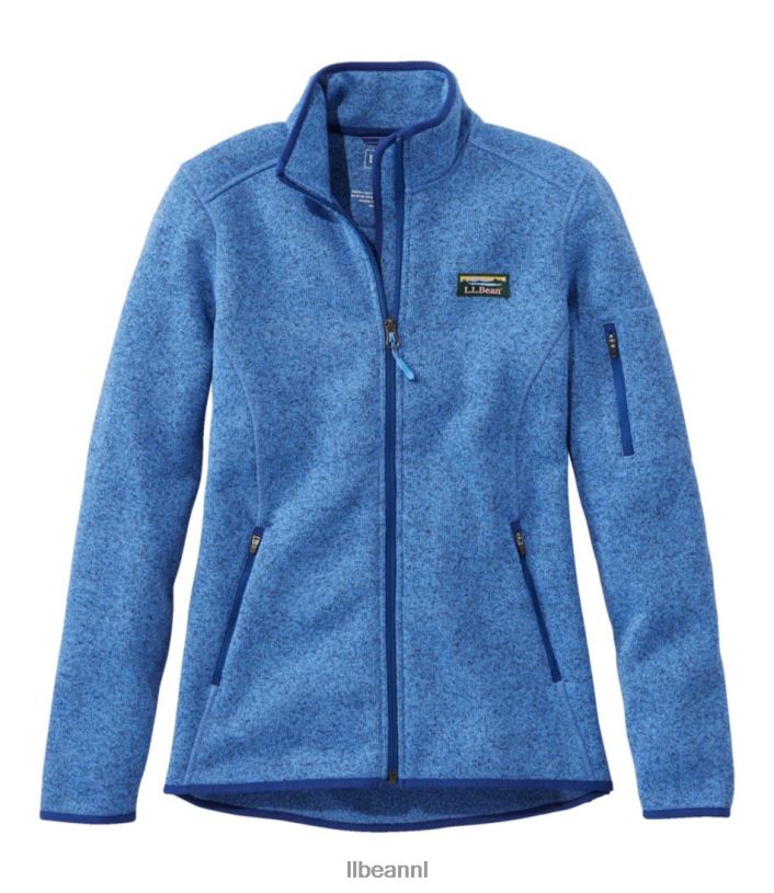L.L.Bean vrouwen sweaterfleece jack met volledige ritssluiting arctisch blauw bovenkleding VT0643589 - Image 1