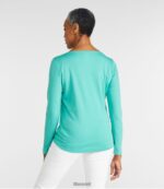 L.L.Bean vrouwen T-shirt in de vorm van pima-katoen wit kleding VT0645842 - Image 3