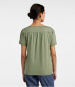 L.L.Bean vrouwen T-shirt van biologisch katoen vervaagde aubergine kleding VT064283 - Image 3