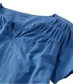 L.L.Bean vrouwen T-shirt van biologisch katoen vervaagde aubergine kleding VT064283 - Image 4
