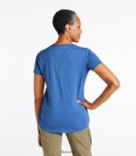 L.L.Bean vrouwen T-shirt van biologisch katoen vervaagde aubergine kleding VT0642977 - Image 3