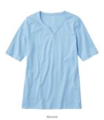 L.L.Bean vrouwen T-shirt van pimakatoen meer kleding VT0643007