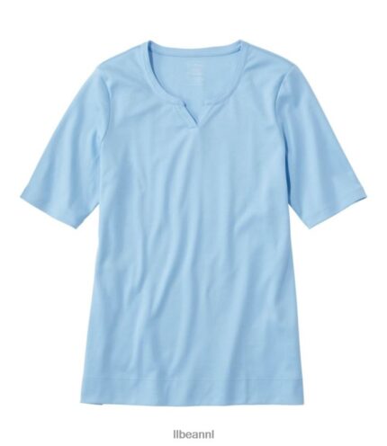L.L.Bean vrouwen T-shirt van pimakatoen meer kleding VT0643007